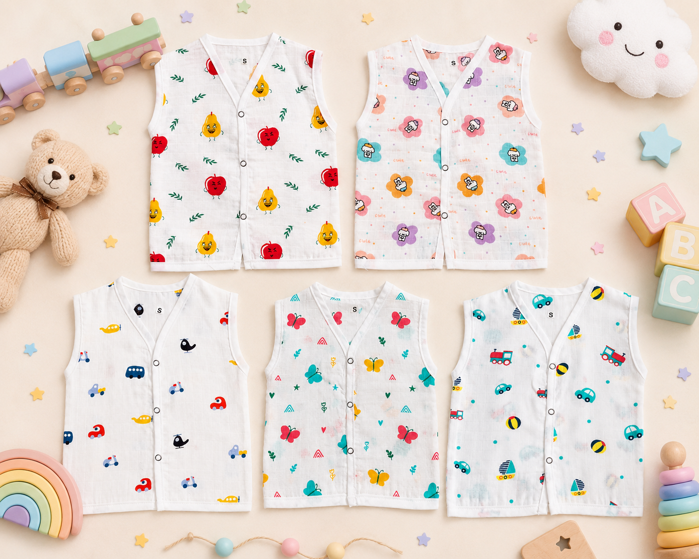 100% Premium Jabla for newborn Babies 0-3 months set of 5 pieces