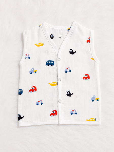 Newborn Muslin Cotton Vehicle Print Baby Jabla
Soft Sleeveless Baby Vest with Car Print
Muslin Baby Clothing India for Newborns
Breathable Cotton Jabla for Infants
Vehicle Theme Baby Muslin Vest
muslin baby jabla
vehicle print baby jabla
newborn baby vest
muslin cotton baby vest
sleeveless baby jabla
baby jabla online India
baby clothes India
newborn clothing
muslin baby wear
cotton baby vest
infant clothing
breathable baby clothes
newborn summer wear
baby transport print vest
baby cotton jabla
soft baby cl