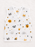baby dog print vest
muslin baby vest
cotton baby vest
newborn sleeveless vest
baby puppy print clothing
infant cotton vest
baby summer vest
front open baby vest
muslin newborn clothing
baby cotton jacket
breathable baby wear
baby innerwear cotton
newborn baby clothes India
unisex baby vest
soft muslin baby clothing